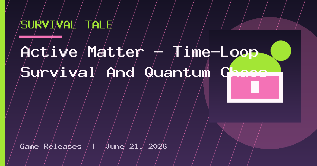 Active Matter – Time-Loop Survival And Quantum Chaos