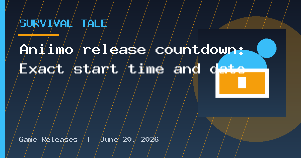 Aniimo release countdown: Exact start time and date
