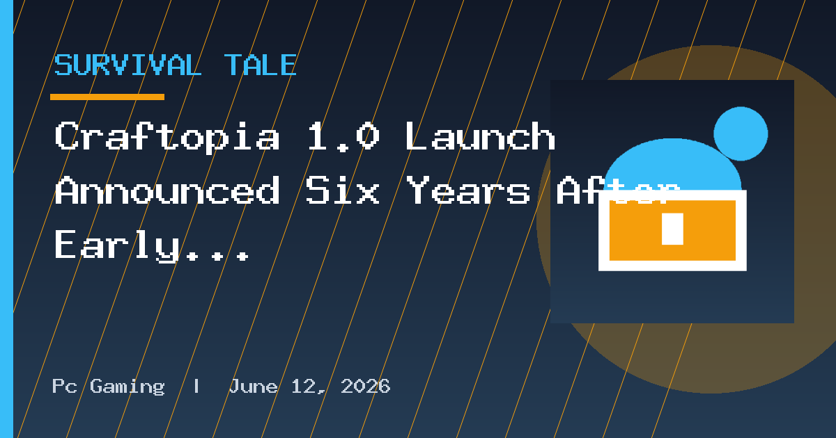Craftopia 1.0 Launch Announced Six Years After Early Access Launch