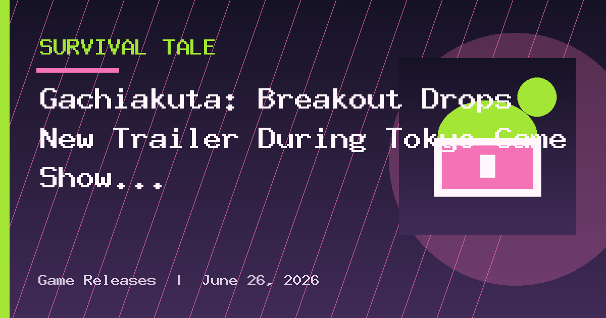 Gachiakuta: Breakout Drops New Trailer During Tokyo Game Show 2026