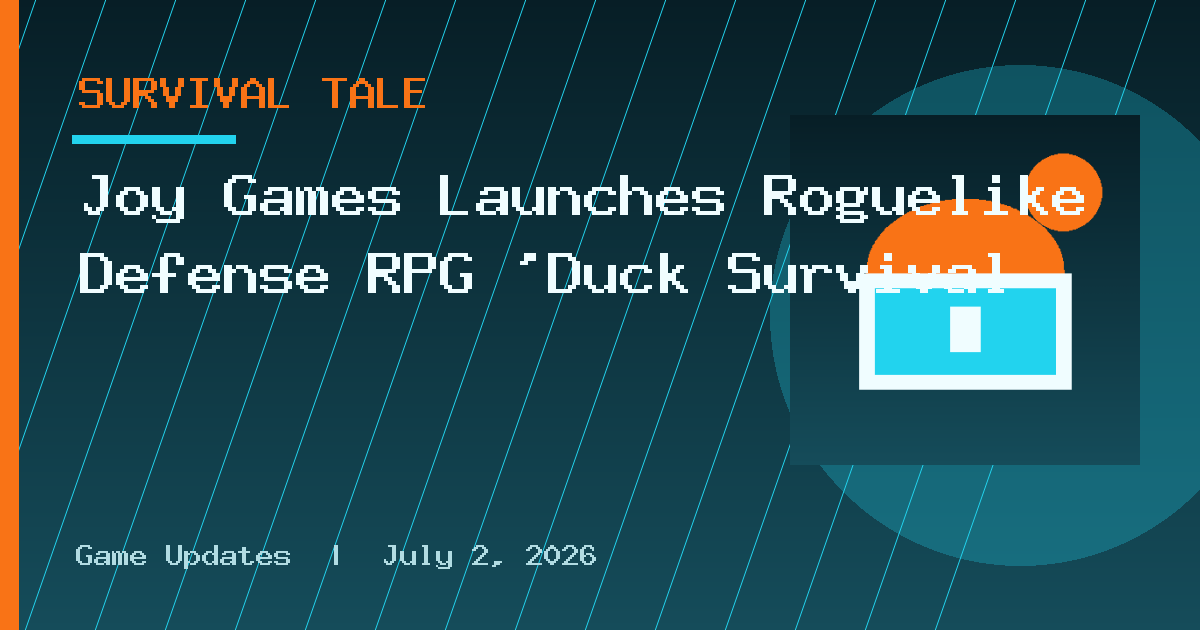 Joy Games Launches Roguelike Defense RPG 'Duck Survival
