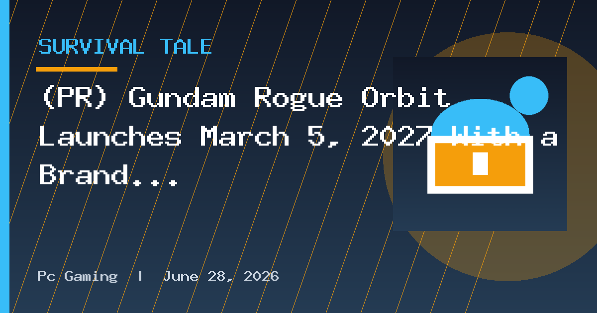 (PR) Gundam Rogue Orbit Launches March 5, 2027 With a Brand New Timeline