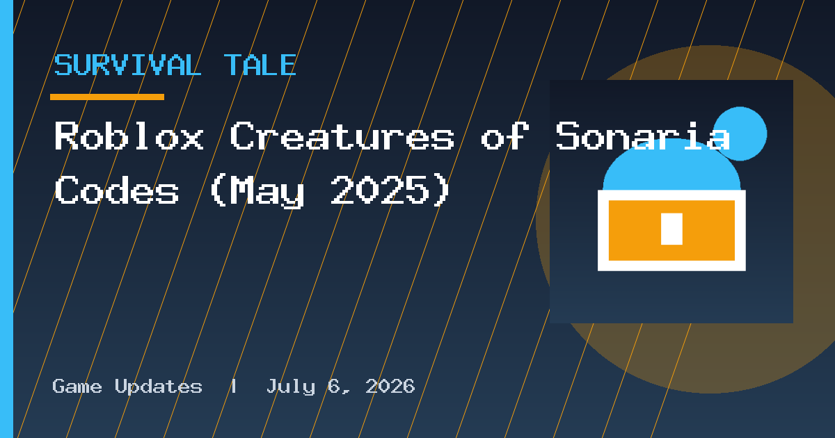 Roblox Creatures of Sonaria Codes (May 2025)