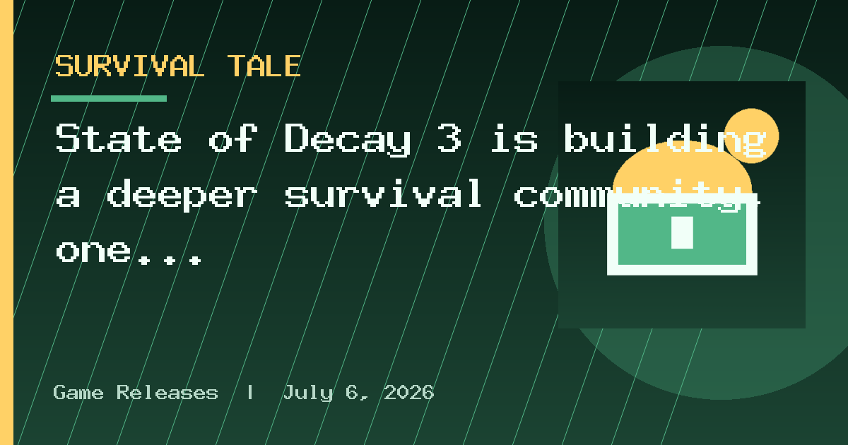 State of Decay 3 is building a deeper survival community, one now free