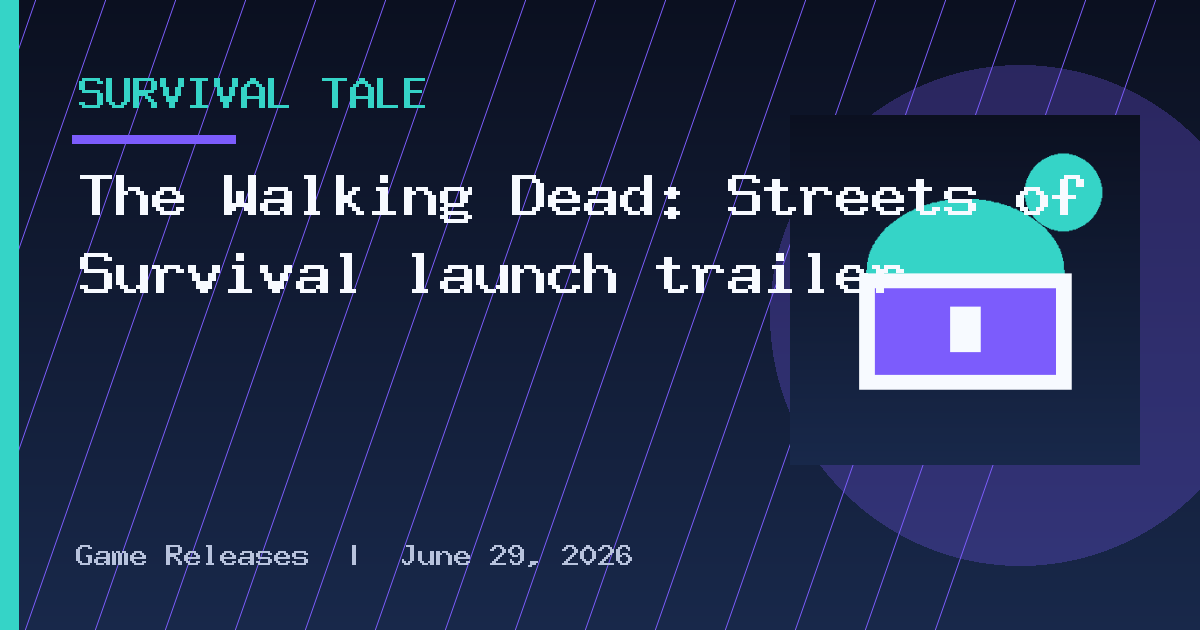 The Walking Dead: Streets of Survival launch trailer