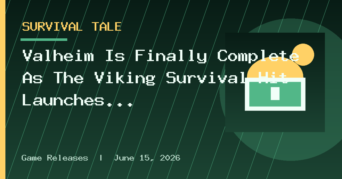 Valheim Is Finally Complete As The Viking Survival Hit Launches In Full